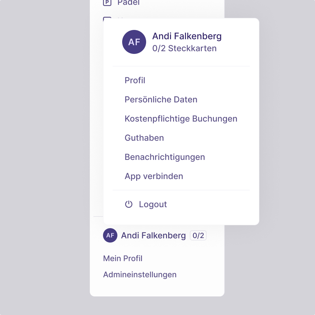 Platzbuchung App Screenshot 4